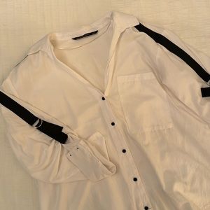 Zara Basics White Button Up
